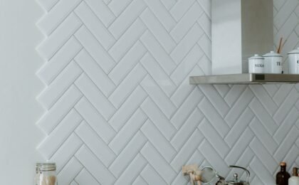 Kitchen design with handleless cabinets