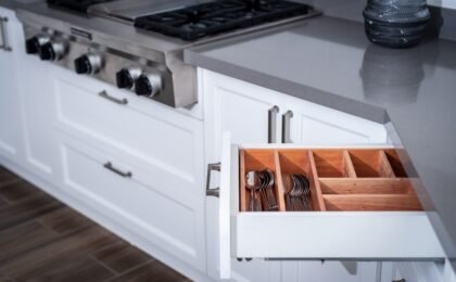 Soft-close drawers and cabinets in kitchen design
